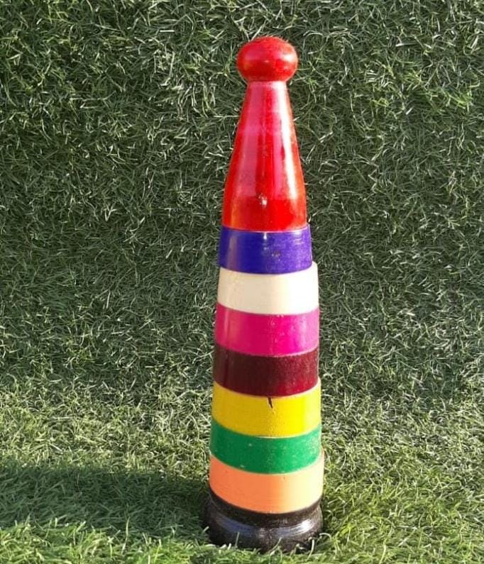 Traditional Wooden Karalakattai (Indian Club)